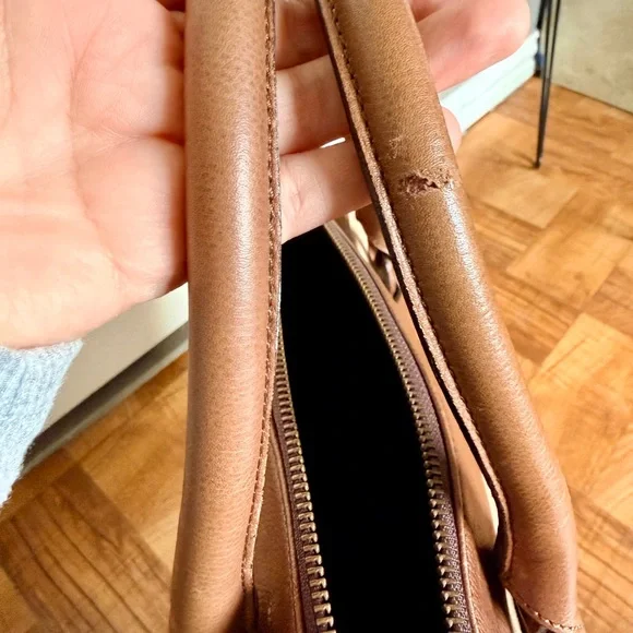 Vintage Givenchy Brown Leather And Canvas Handbag From Its Life Line NWT (read) - Picture 7 of 10